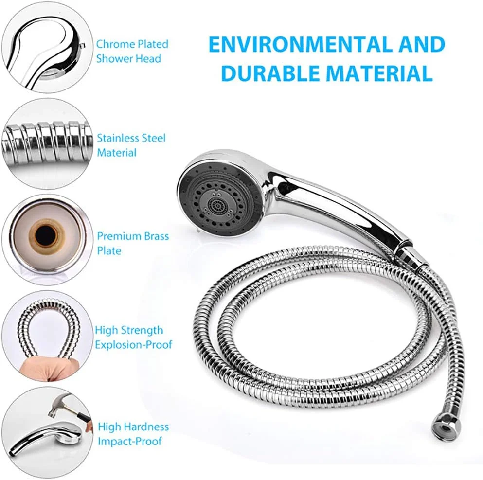 دوش دستی پالیمسست با فشار بالا و 7 حالت مختلف با حالت اسپری آبگرم - سردوش های دستی - سردوش دستی با شلنگ