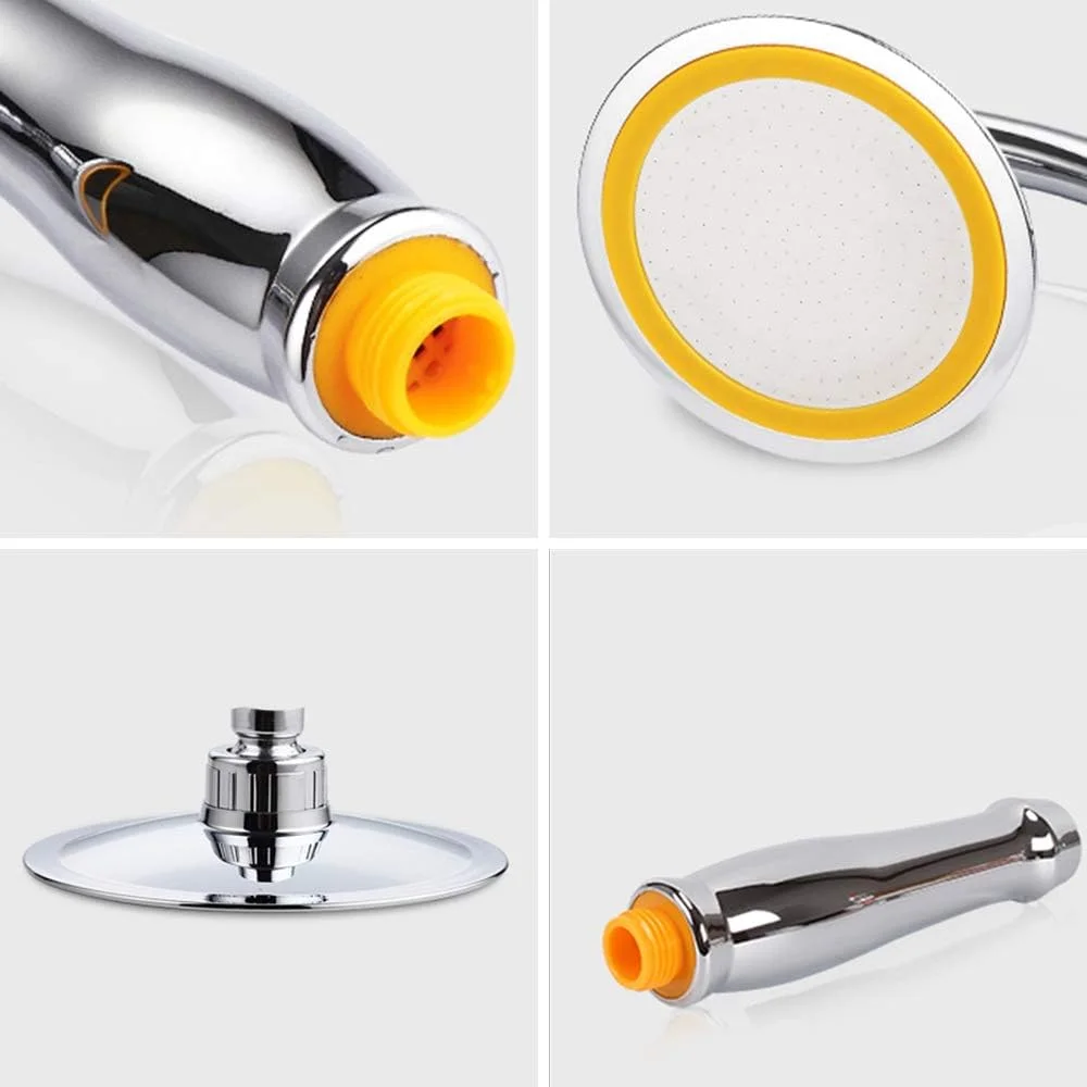 سردوش حمام فشار قوی Decdeal، 6 اینچ، بارانی، سردوشی دستی G1/2، قابل چرخش 360 درجه، قابل تنظیم، اسپری سردوش حمام، جایگزین سردوش دستی حمام