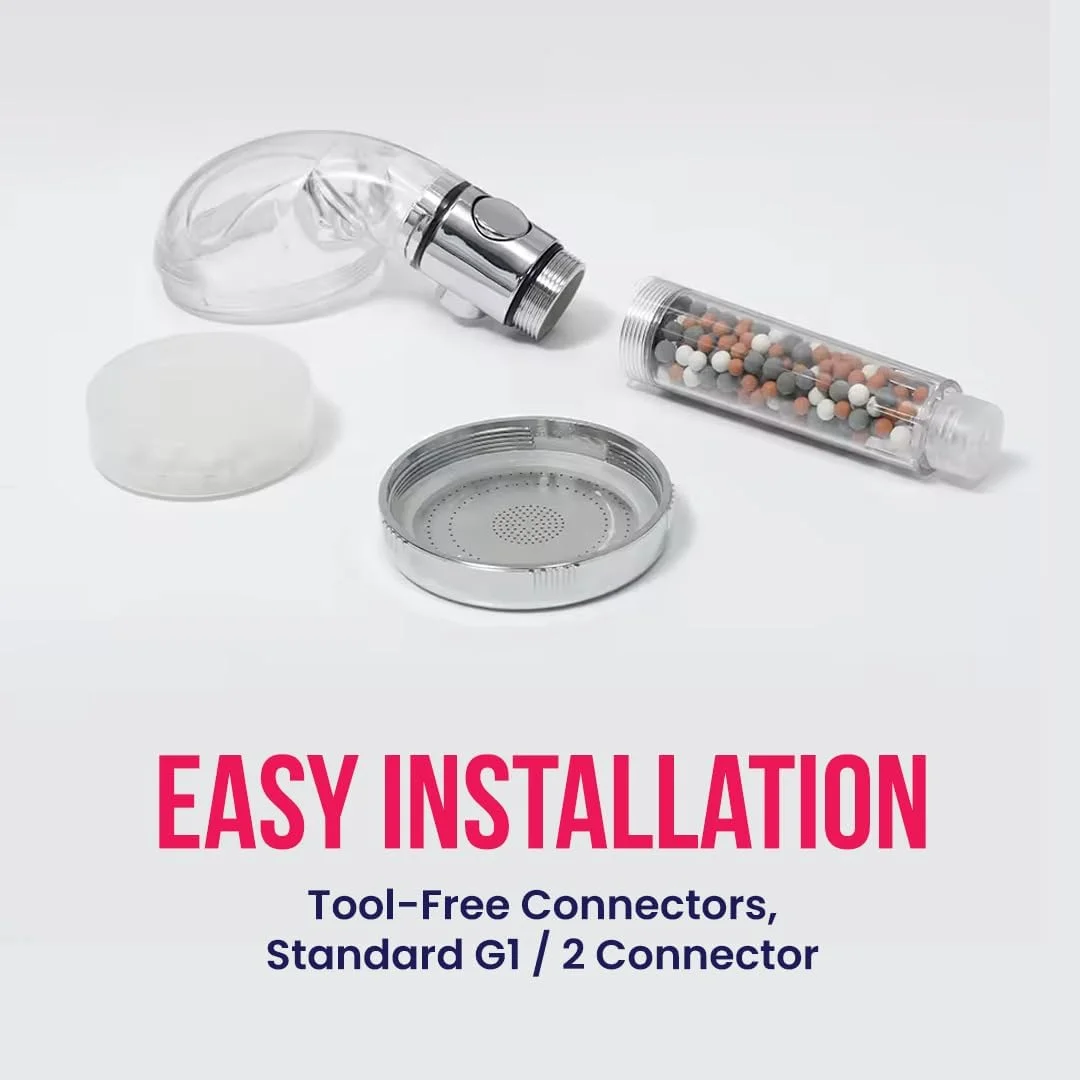 سردوش فیلتردار Brandsfinity، سردوش فشار قوی با فیلتر آب، فیلتر دوش حمام، فیلتر دوش برای جلوگیری از ریزش مو، فیلتر آب دوش حمام، سردوش مراقبت از مو