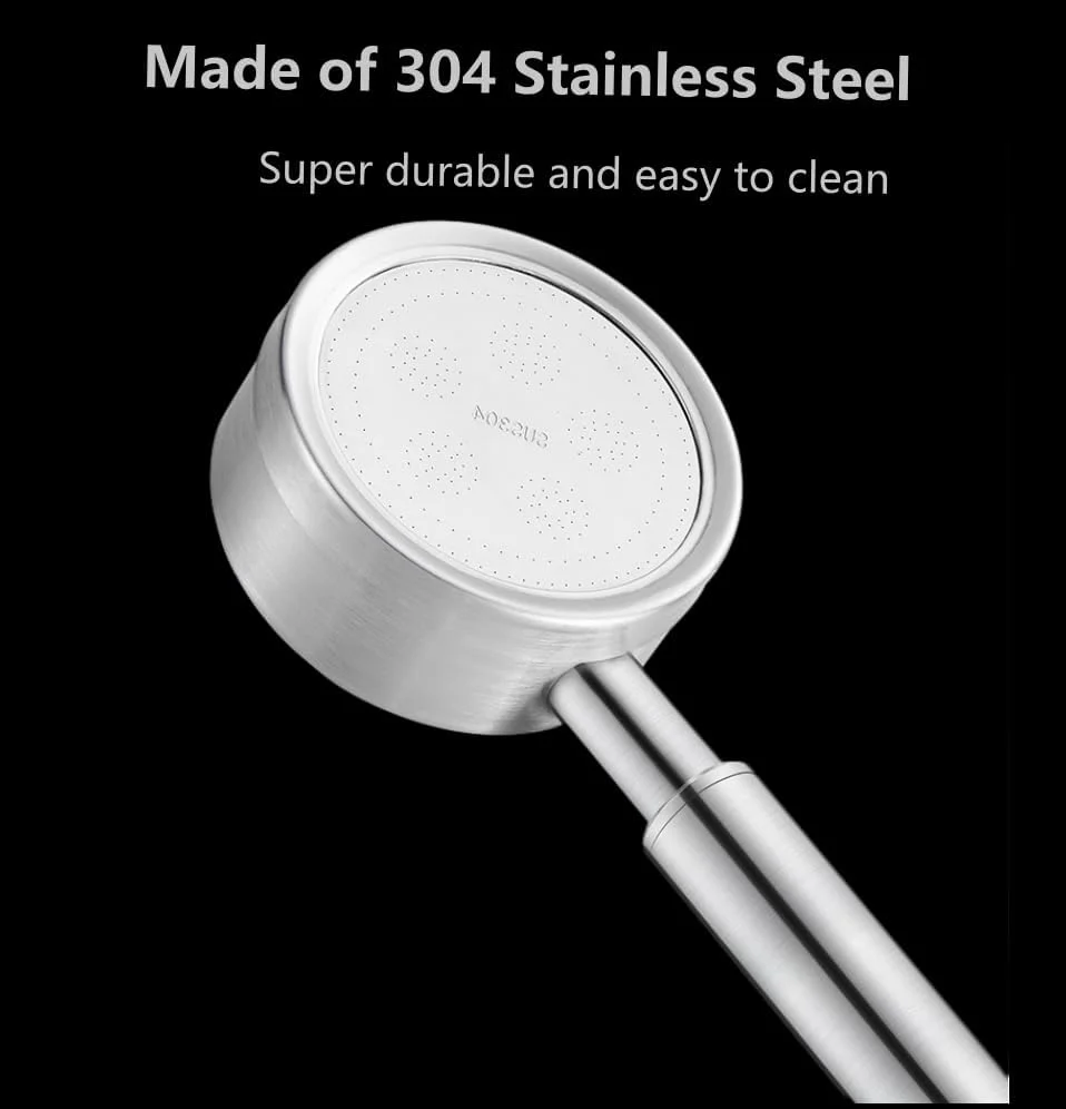 سردوش حمام فشار قوی Aimeur، سردوش دستی استیل 304 با شلنگ استیل 150 سانتی متری و نگهدارنده چسبی، آبپاش دستی ضد زنگ برای حیوانات خانگی و کودکان (نقره ای) سردوش حمام فشار قوی Aimeur، سردوش دستی استیل 304 با شلنگ استیل 150 سانتی متری و نگهدارنده چسبی، آبپاش دستی ضد زنگ برای حیوانات خانگی و کودکان (نقره ای)