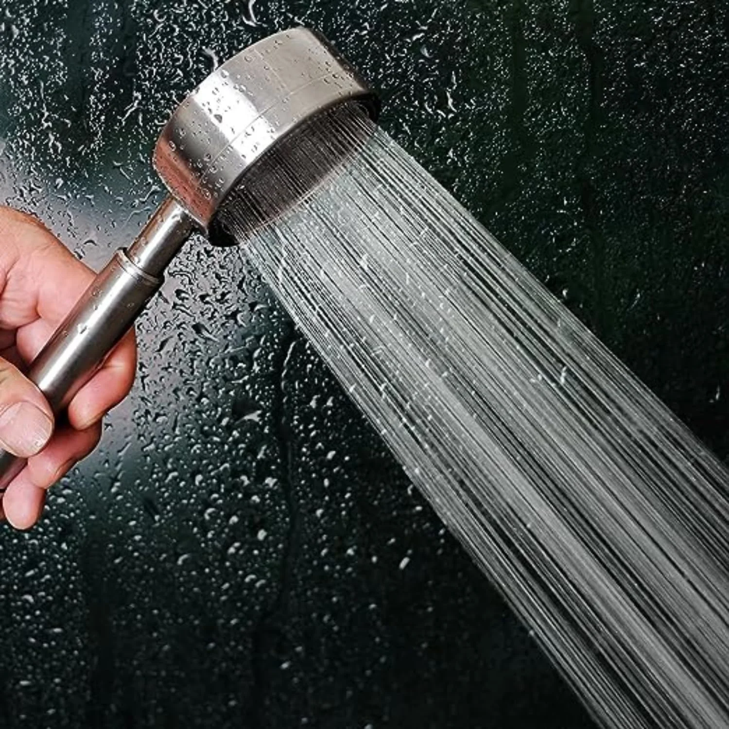 سردوش حمام فشار قوی Aimeur، سردوش دستی استیل 304 با شلنگ استیل 150 سانتی متری و نگهدارنده چسبی، آبپاش دستی ضد زنگ برای حیوانات خانگی و کودکان (نقره ای) سردوش حمام فشار قوی Aimeur، سردوش دستی استیل 304 با شلنگ استیل 150 سانتی متری و نگهدارنده چسبی، آبپاش دستی ضد زنگ برای حیوانات خانگی و کودکان (نقره ای)