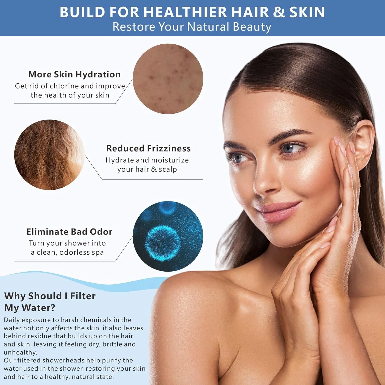 سردوش بارانی فیلتردار Voolan، سردوش های بارانی بزرگ با جریان بالا ساخته شده از فولاد ضد زنگ، سردوش فیلتردار آبشاری برای آب سخت (12 اینچ کروم) سردوش بارانی فیلتردار Voolan، سردوش های بارانی بزرگ با جریان بالا ساخته شده از فولاد ضد زنگ، سردوش فیلتردار آبشاری برای آب سخت (12 اینچ کروم)