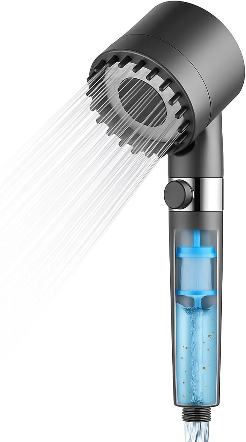 سردوش حمام فیلتردار با فشار قوی، ماساژ پوست سر و صرفه جویی در آب برای پوست و موی سالم