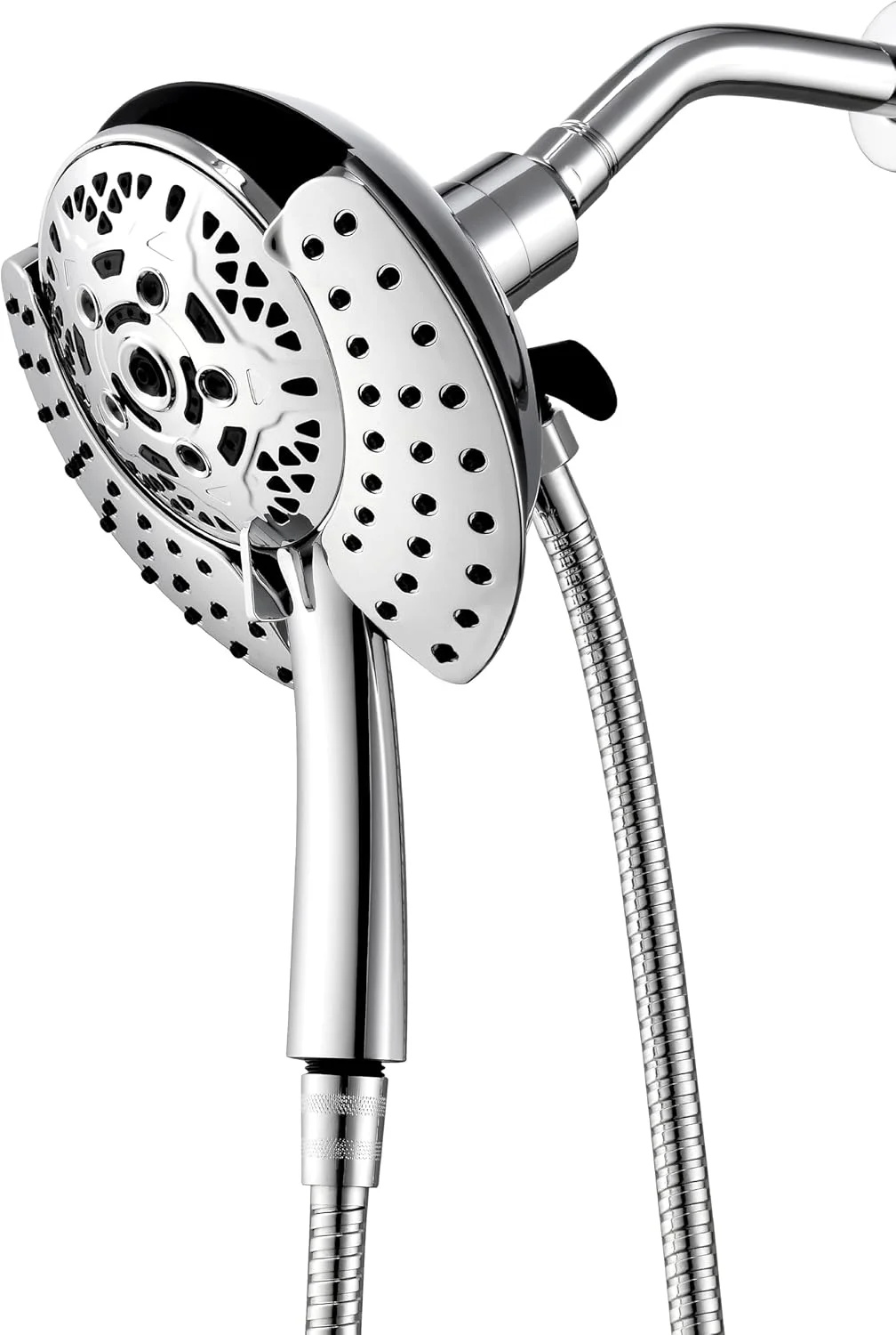 INAVAMZ Shower Head with Handheld High Pressure: Hand Held Shower Head & Rain Shower Head 2-IN-1 Shower Head with 59 Rotatable Stainless Steel Hose, Meet cUCP and CEC Certification
