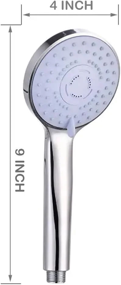 Shower Head Set - 5 Spray Settings - 8 Inches Handheld Showerhead with 60 Inches Stainless Steel Shower Hose - Shower Bracket - High Pressure Shower Head- Useful for Hair fall, Pet and SPA Shower Head Set - 5 Spray Settings - 8 Inches Handheld Showerhead with 60 Inches Stainless Steel Shower Hose - Shower Bracket - High Pressure Shower Head- Useful for Hair fall, Pet and SPA