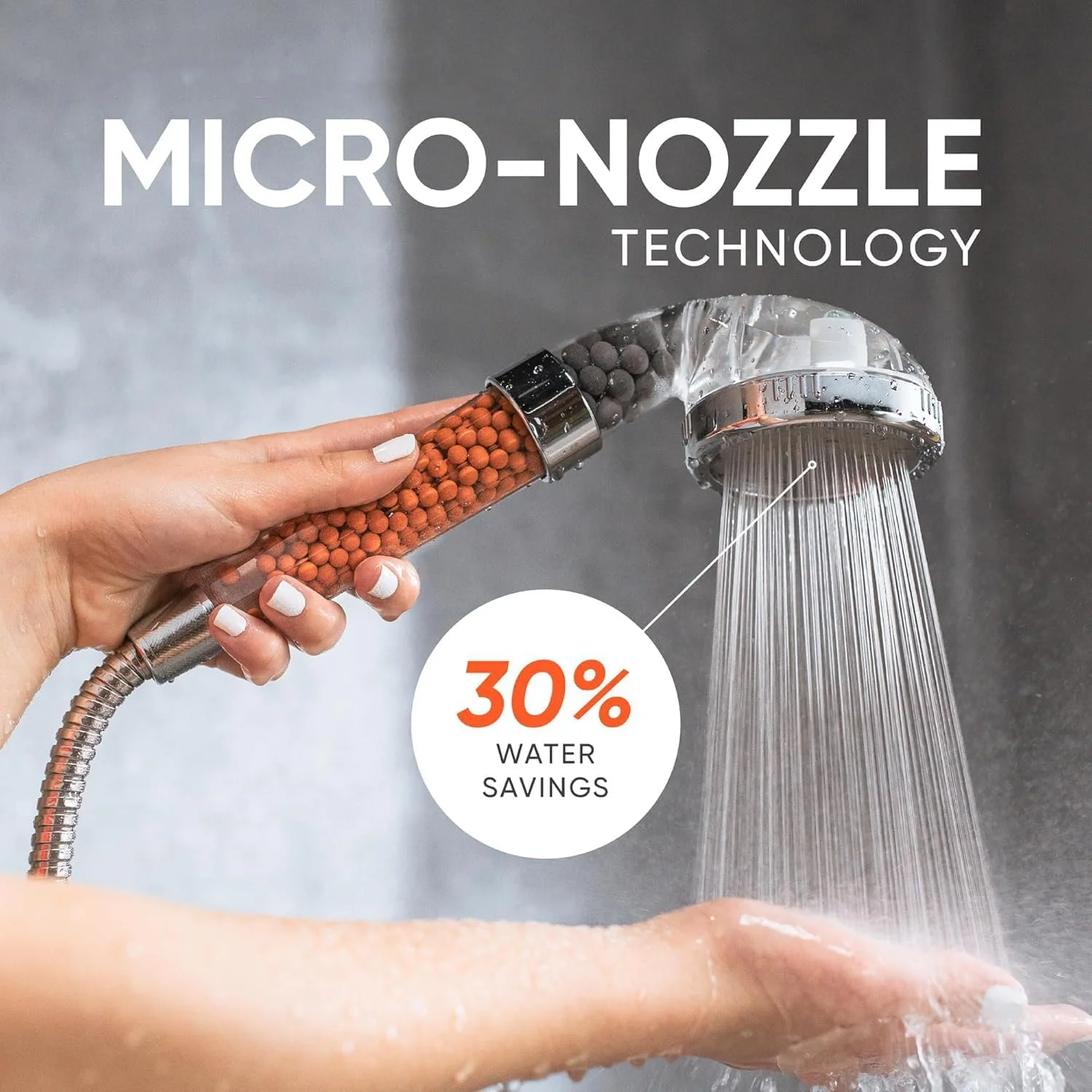 CLOUDFOUR Filtered Shower Head, High Pressure 3 Modes Pressure Boosting Water Saving Ionic Shower Head with Mineral Beads to Remove Chlorine, Purifies Water Reduces Dry Itchy Skin & Hair Fall CLOUDFOUR Filtered Shower Head, High Pressure 3 Modes Pressure Boosting Water Saving Ionic Shower Head with Mineral Beads to Remove Chlorine, Purifies Water Reduces Dry Itchy Skin & Hair Fall