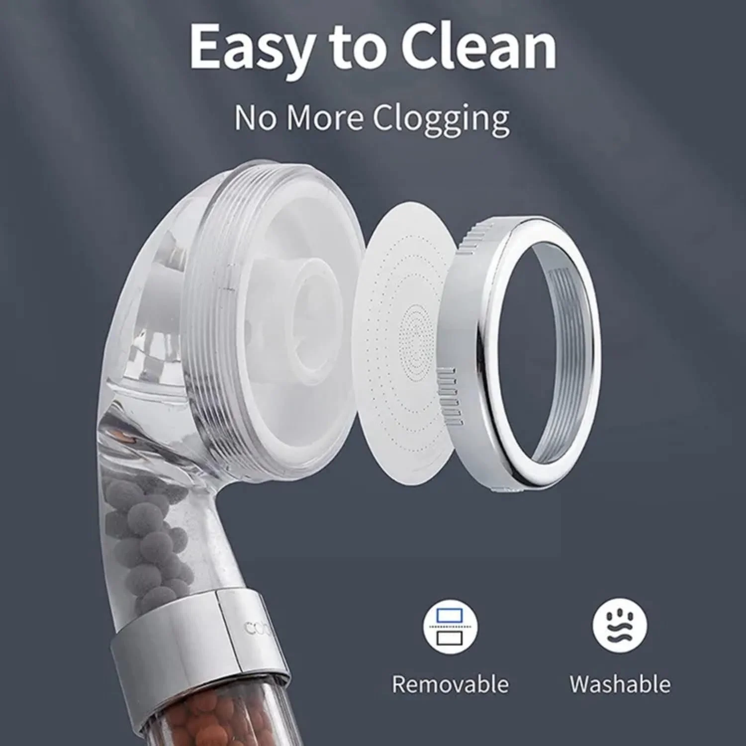 سردوش فیلتردار FLEXY® - آب خالص، پوست و موی درخشان را تجربه کنید. دارای توپ های معدنی، حذف کلر و ناخالصی ها. 3 حالت دوش، افزایش فشار 200٪، صرفه جویی در مصرف آب 30٪، (توپ های معدنی رایگان) سردوش فیلتردار FLEXY® - آب خالص، پوست و موی درخشان را تجربه کنید. دارای توپ های معدنی، حذف کلر و ناخالصی ها. 3 حالت دوش، افزایش فشار 200٪، صرفه جویی در مصرف آب 30٪، (توپ های معدنی رایگان)