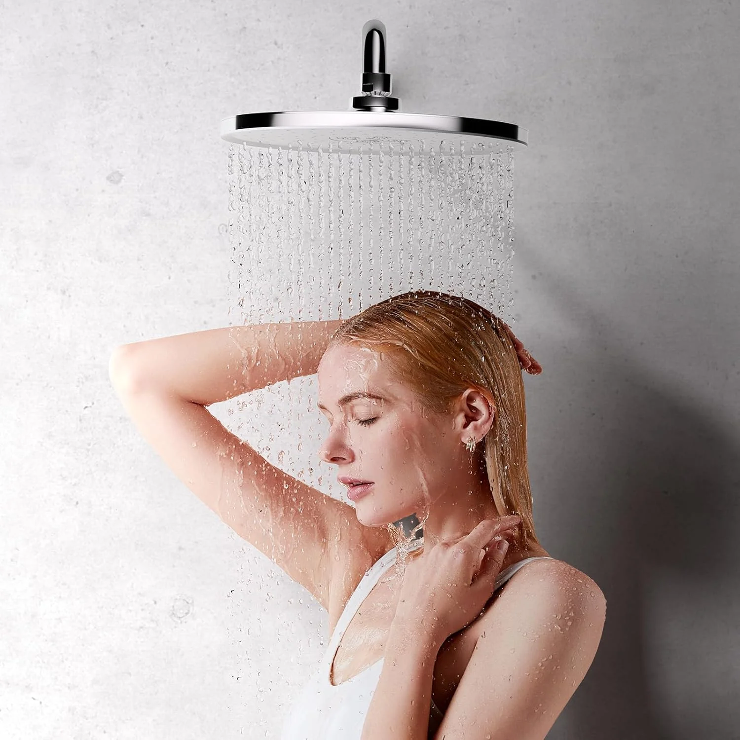 سردوش بارانی JOMOO، سردوش بارانی فشار قوی 9 اینچی، طراحی فوق العاده نازک، سردوش ثابت بارانی با قابلیت رسوب زدایی خودکار با نازل سیلیکونی (228 میلی متر، کروم) سردوش بارانی JOMOO، سردوش بارانی فشار قوی 9 اینچی، طراحی فوق العاده نازک، سردوش ثابت بارانی با قابلیت رسوب زدایی خودکار با نازل سیلیکونی (228 میلی متر، کروم)