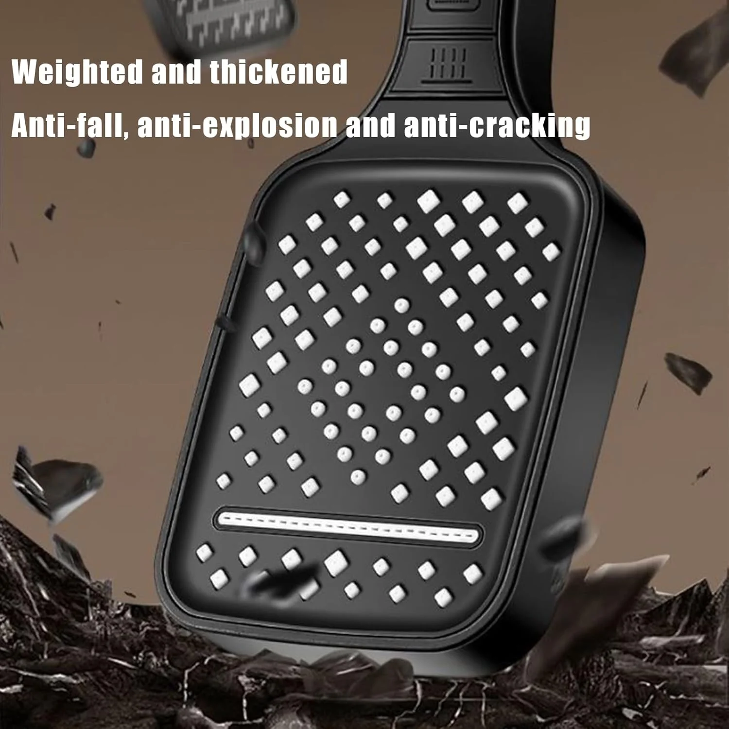 سردوش حمام مشکی مات [jzNchp] - دارای 7 حالت اسپری با کنترل دکمه جادویی، سردوش بارانی بزرگ 10 اینچی برای حمام/هتل، ABS ضد زنگ و ترکیب های اسپری DIY