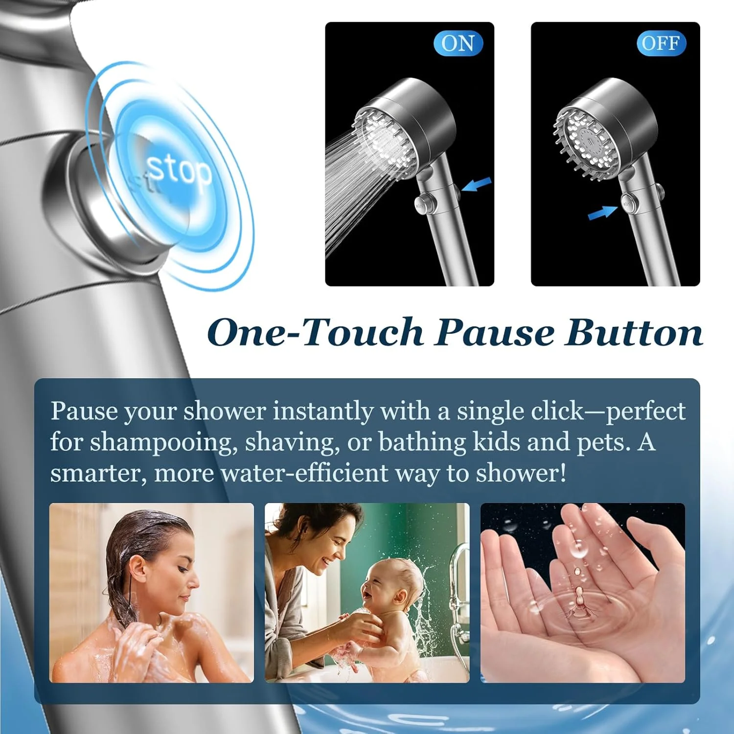 FEELSO Filtered Shower Head with Handheld, High Pressure 4 Spray Showerhead with Filters & Upgraded Anti-clog Nozzles for Hard Water -Remove Chlorine, Reduce Dry Itchy Skin -ON/OFF Switch for Pet Bath FEELSO Filtered Shower Head with Handheld, High Pressure 4 Spray Showerhead with Filters & Upgraded Anti-clog Nozzles for Hard Water -Remove Chlorine, Reduce Dry Itchy Skin -ON/OFF Switch for Pet Bath