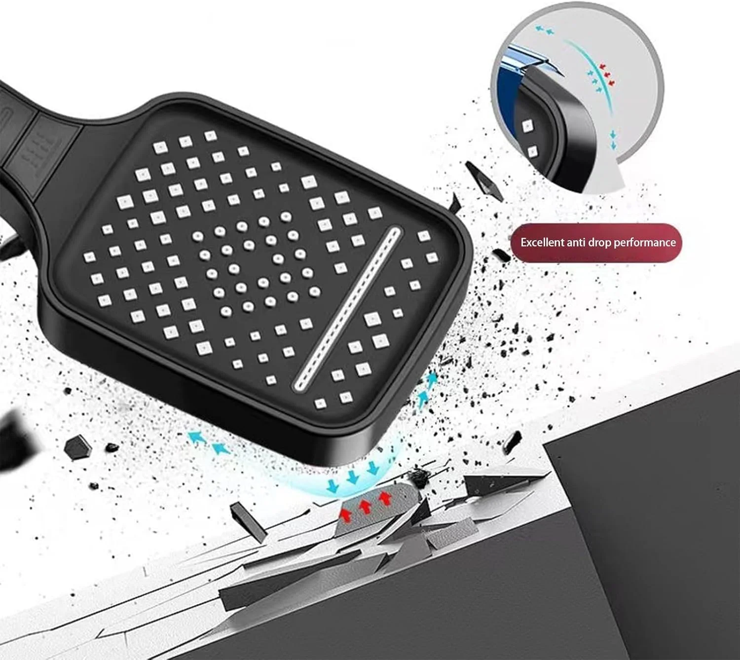 سردوش حمام Orchid M®، دارای 7 حالت اسپری، کنترل دکمه جادویی با سردوش بارانی بزرگ 10 اینچی، شلنگ 60 اینچی و خروجی آب تحت فشار قابل تنظیم ABS ضد زنگ برای حمام/هتل (مشکی) سردوش حمام Orchid M®، دارای 7 حالت اسپری، کنترل دکمه جادویی با سردوش بارانی بزرگ 10 اینچی، شلنگ 60 اینچی و خروجی آب تحت فشار قابل تنظیم ABS ضد زنگ برای حمام/هتل (مشکی)