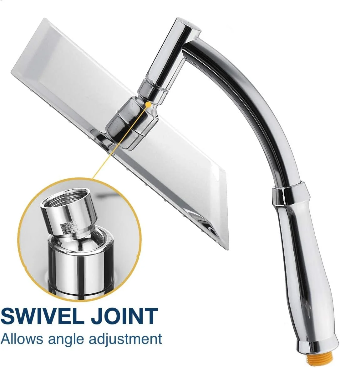 سردوش بارانی بزرگ و قدرتمند SIEYESCITY به همراه بازوی دوش دستی - سردوش های بارانی فشار قوی با بازوی افزایش دهنده در رنگ کروم - سردوش آبشاری یونیورسال G1/2 مربع 8 اینچی - 100 جت سردوش بارانی بزرگ و قدرتمند SIEYESCITY به همراه بازوی دوش دستی - سردوش های بارانی فشار قوی با بازوی افزایش دهنده در رنگ کروم - سردوش آبشاری یونیورسال G1/2 مربع 8 اینچی - 100 جت