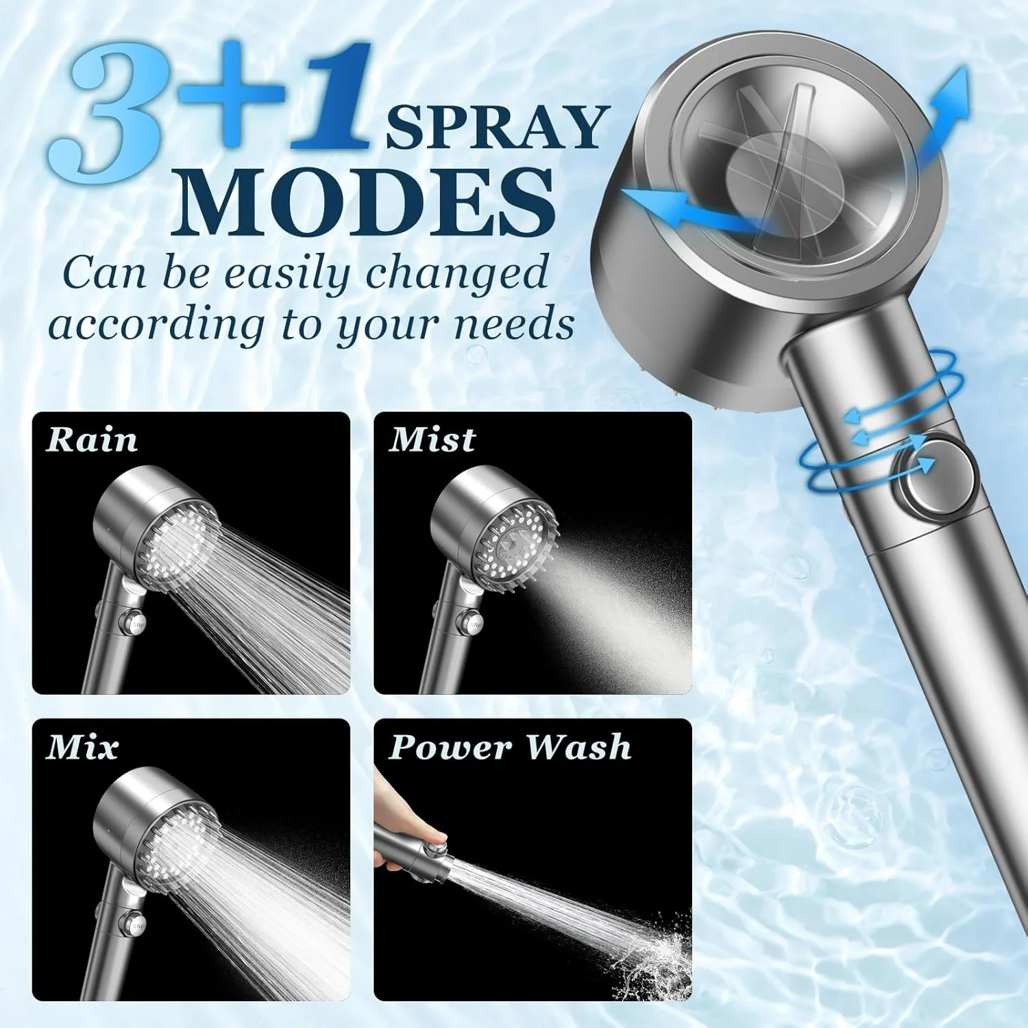 FEELSO Filtered Shower Head with Handheld, High Pressure 4 Spray Showerhead with Filters & Upgraded Anti-clog Nozzles for Hard Water -Remove Chlorine, Reduce Dry Itchy Skin -ON/OFF Switch for Pet Bath FEELSO Filtered Shower Head with Handheld, High Pressure 4 Spray Showerhead with Filters & Upgraded Anti-clog Nozzles for Hard Water -Remove Chlorine, Reduce Dry Itchy Skin -ON/OFF Switch for Pet Bath