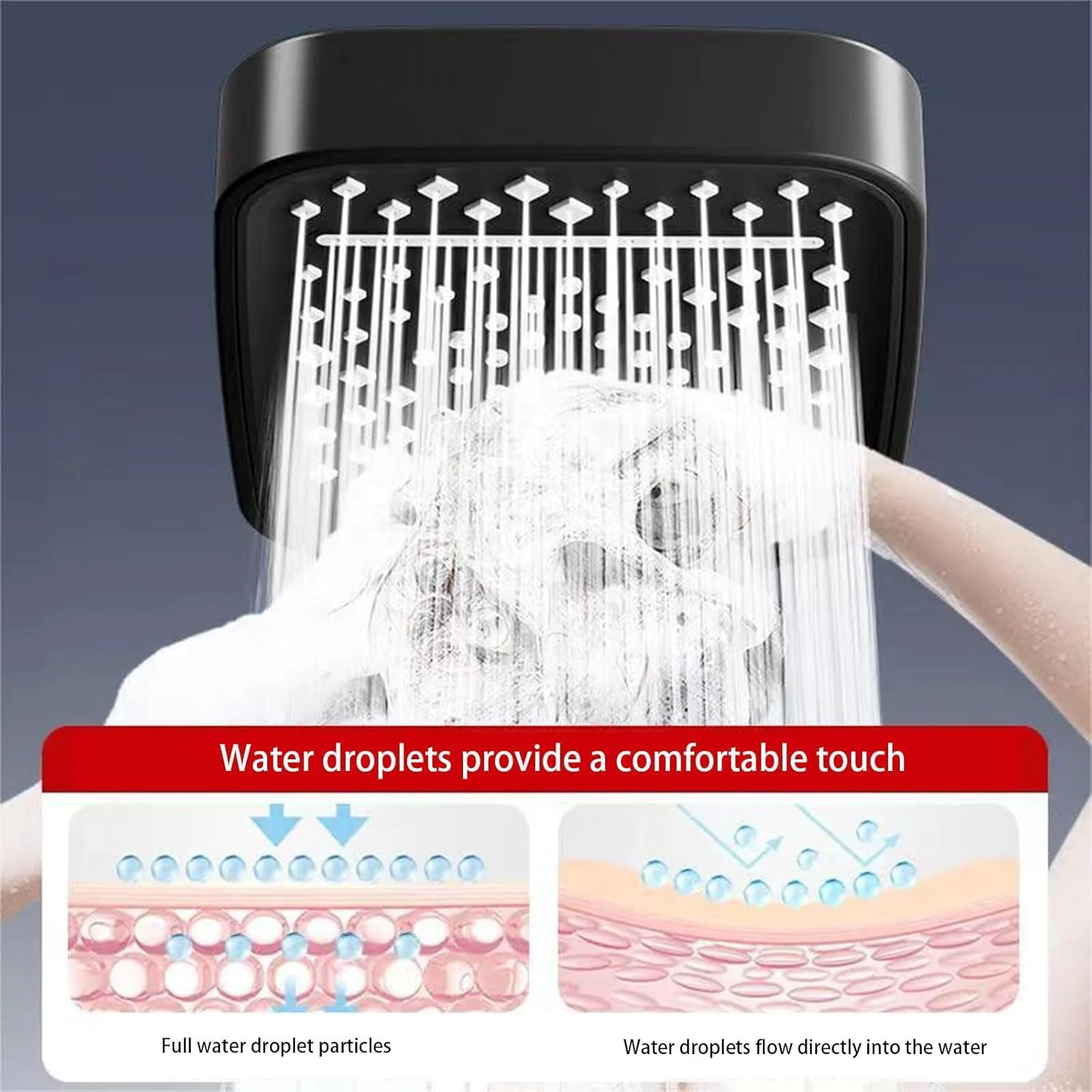 سردوش حمام Orchid M®، دارای 7 حالت اسپری، کنترل دکمه جادویی با سردوش بارانی بزرگ 10 اینچی، شلنگ 60 اینچی و خروجی آب تحت فشار قابل تنظیم ABS ضد زنگ برای حمام/هتل (مشکی) سردوش حمام Orchid M®، دارای 7 حالت اسپری، کنترل دکمه جادویی با سردوش بارانی بزرگ 10 اینچی، شلنگ 60 اینچی و خروجی آب تحت فشار قابل تنظیم ABS ضد زنگ برای حمام/هتل (مشکی)