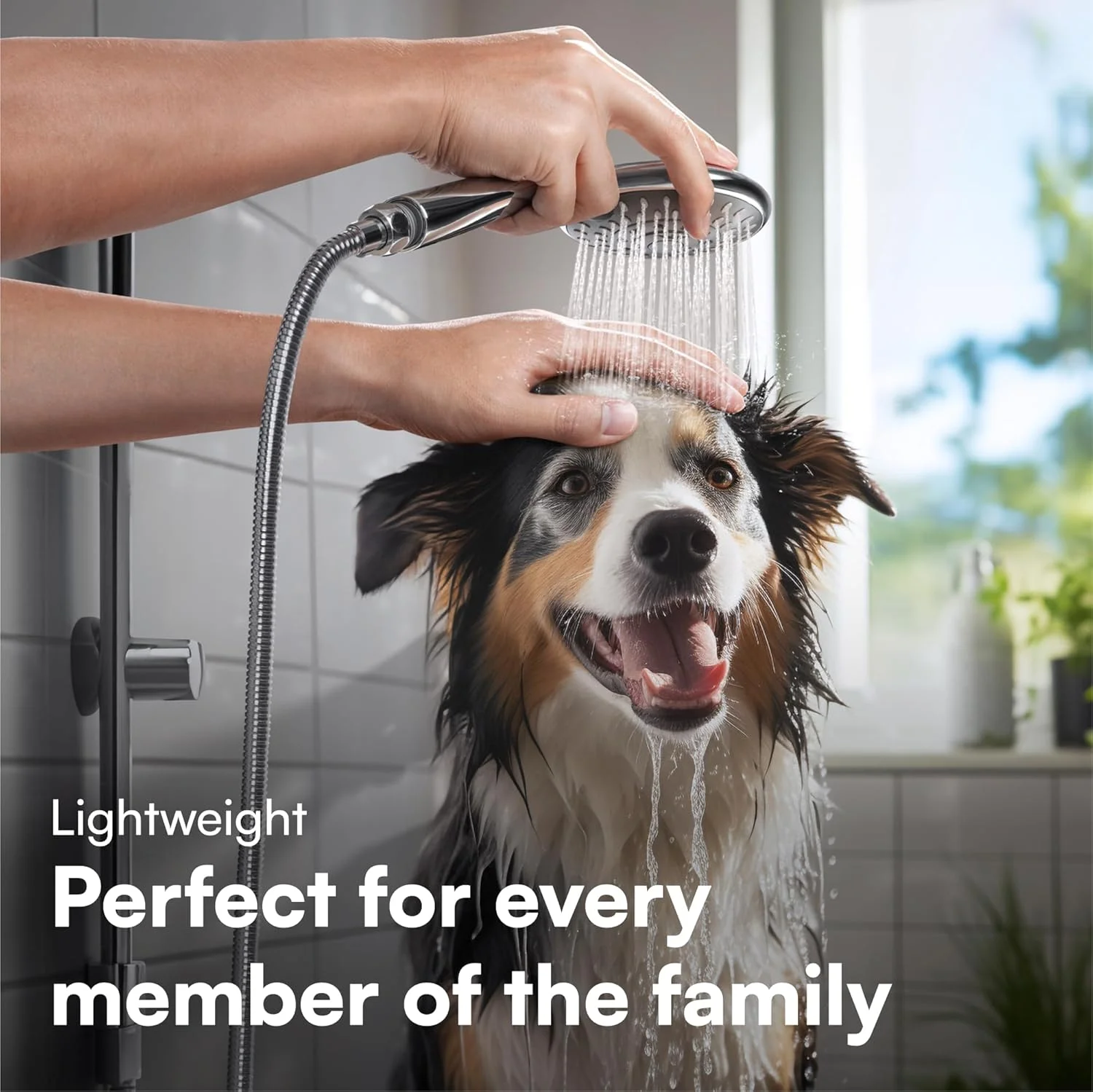 سردوش دستی یونیورسال H&S با فشار آب بالا و پایین - سردوش دستی با 5 حالت اسپری مختلف - جایگزین کرومی قدرتمند