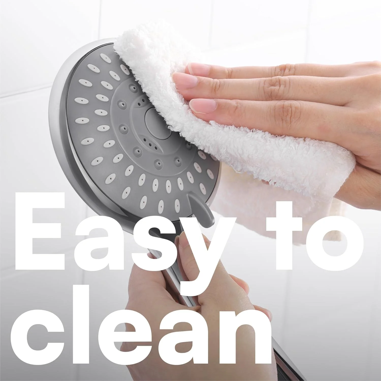 سردوش دستی یونیورسال H&S با فشار آب بالا و پایین - سردوش دستی با 5 حالت اسپری مختلف - جایگزین کرومی قدرتمند