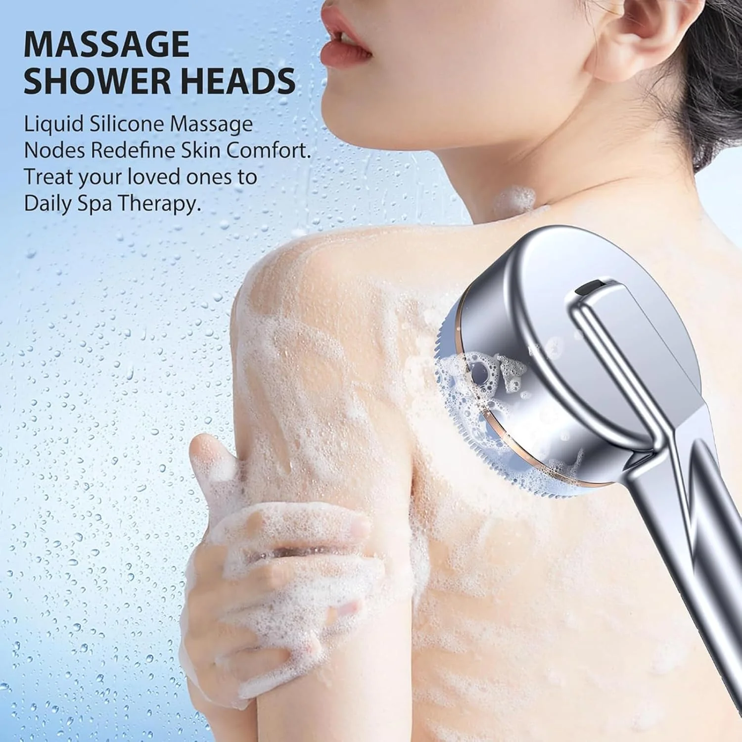 سردوش فیلتردار فشار قوی (فیلتر چند مرحله ای/دستی) با 4 حالت، مکث با یک کلیک، سر ماساژ سیلیکونی، شامل 5 فیلتر، براکت 180 درجه و شلنگ استیل ضد زنگ، نقره ای کروم سردوش فیلتردار فشار قوی (فیلتر چند مرحله ای/دستی) با 4 حالت، مکث با یک کلیک، سر ماساژ سیلیکونی، شامل 5 فیلتر، براکت 180 درجه و شلنگ استیل ضد زنگ، نقره ای کروم