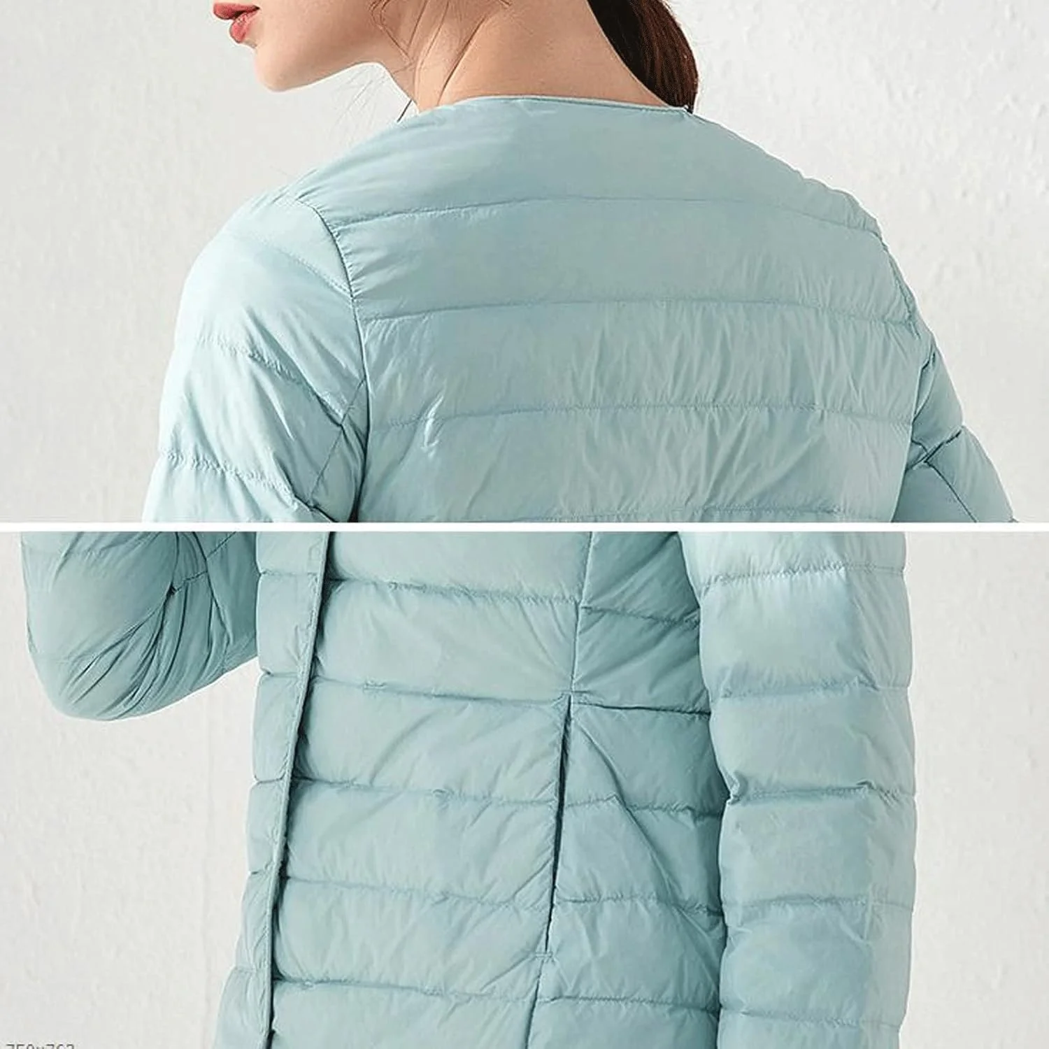 HBEIDAHUANG ژاکت پایین زنانه فوق سبک پارچه مات زنانه کت سبک وزن گرم بادگیر زنانه پارکاس ژاکت پایین زنانه به همراه کت (رنگ: Hortel، سایز: XXXX-Large)