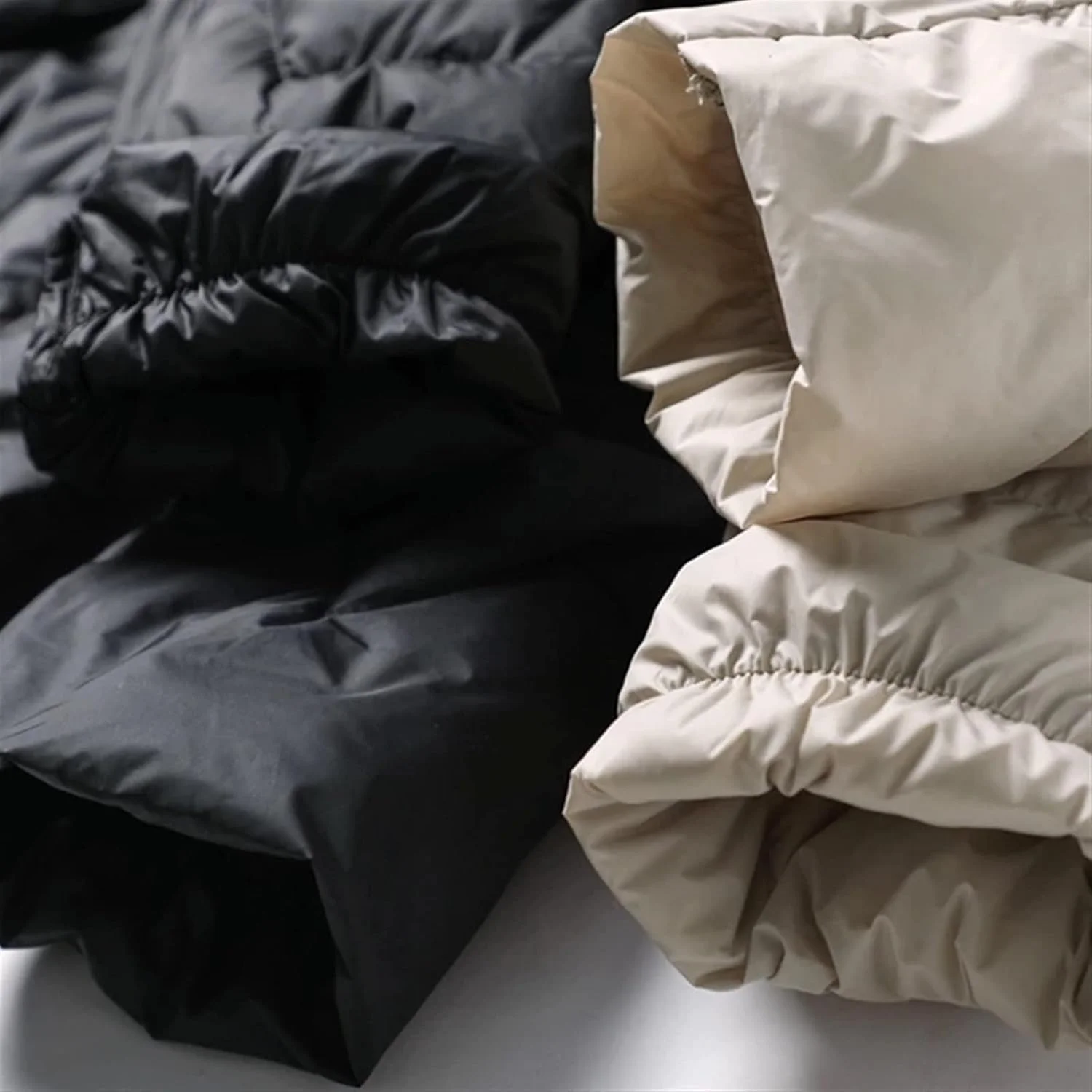 HBEIDAHUANG ژاکت زنانه پاییزه زمستانه، ژاکت بلند زنانه با پر اردک، آستین ضد باد، رنگ ثابت، کلاه بافتنی (رنگ: Hortel، سایز: L) HBEIDAHUANG ژاکت زنانه پاییزه زمستانه، ژاکت بلند زنانه با پر اردک، آستین ضد باد، رنگ ثابت، کلاه بافتنی (رنگ: Hortel، سایز: L)