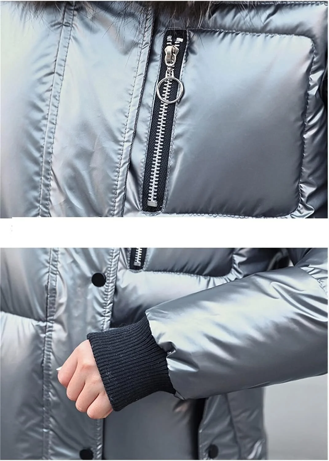 HBEIDAHUANG ژاکت پایین زنانه ژاکت های پنبه ای زمستانی یقه بزرگ لباس کت بلند کلاه دار کت زمستانی گرم ضخیم (رنگ: Hortel، سایز: L) HBEIDAHUANG ژاکت پایین زنانه ژاکت های پنبه ای زمستانی یقه بزرگ لباس کت بلند کلاه دار کت زمستانی گرم ضخیم (رنگ: Hortel، سایز: L)