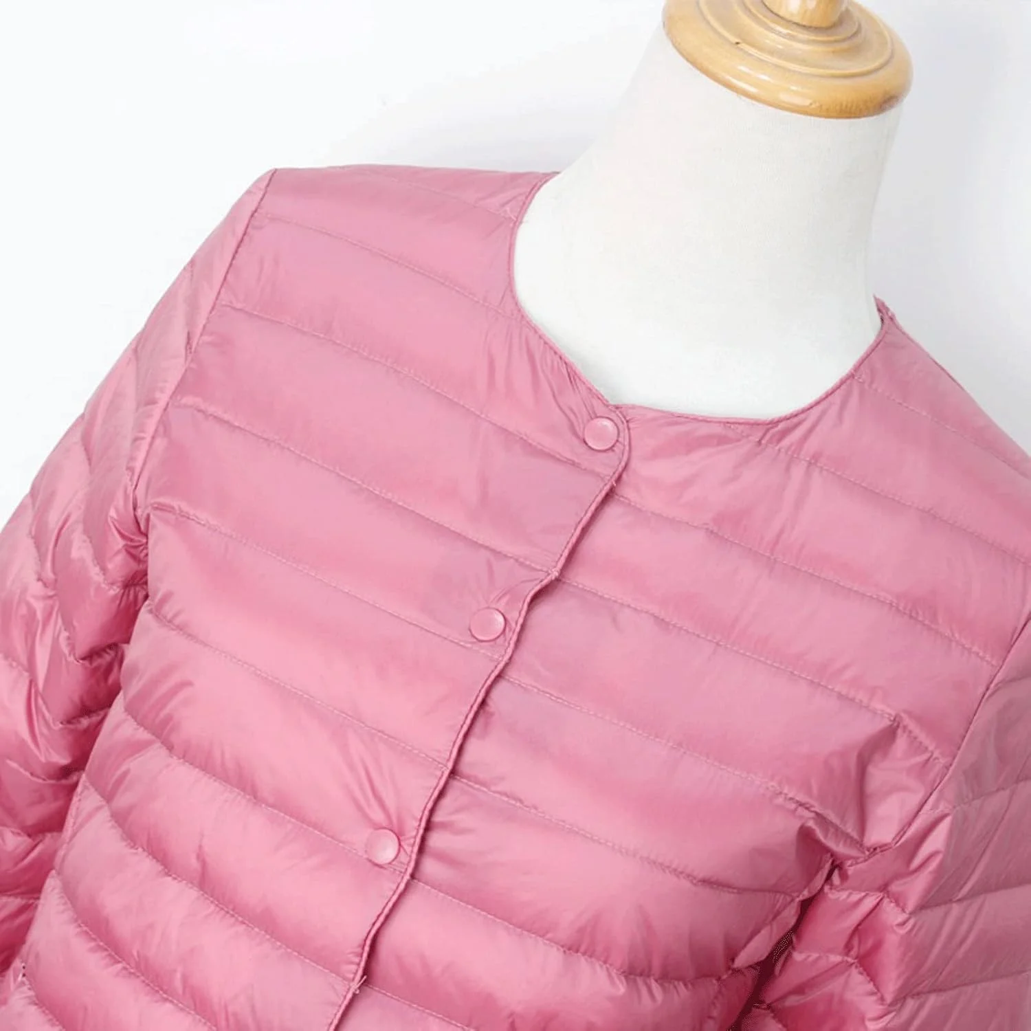 HBEIDAHUANG ژاکت پایین زنانه کت زمستانی ژاکت بلند زنانه پایین کت پایین اردک سفید کت فوق العاده سبک باریک رنگ ثابت کت نازک (رنگ: Hortel، سایز: XXL)