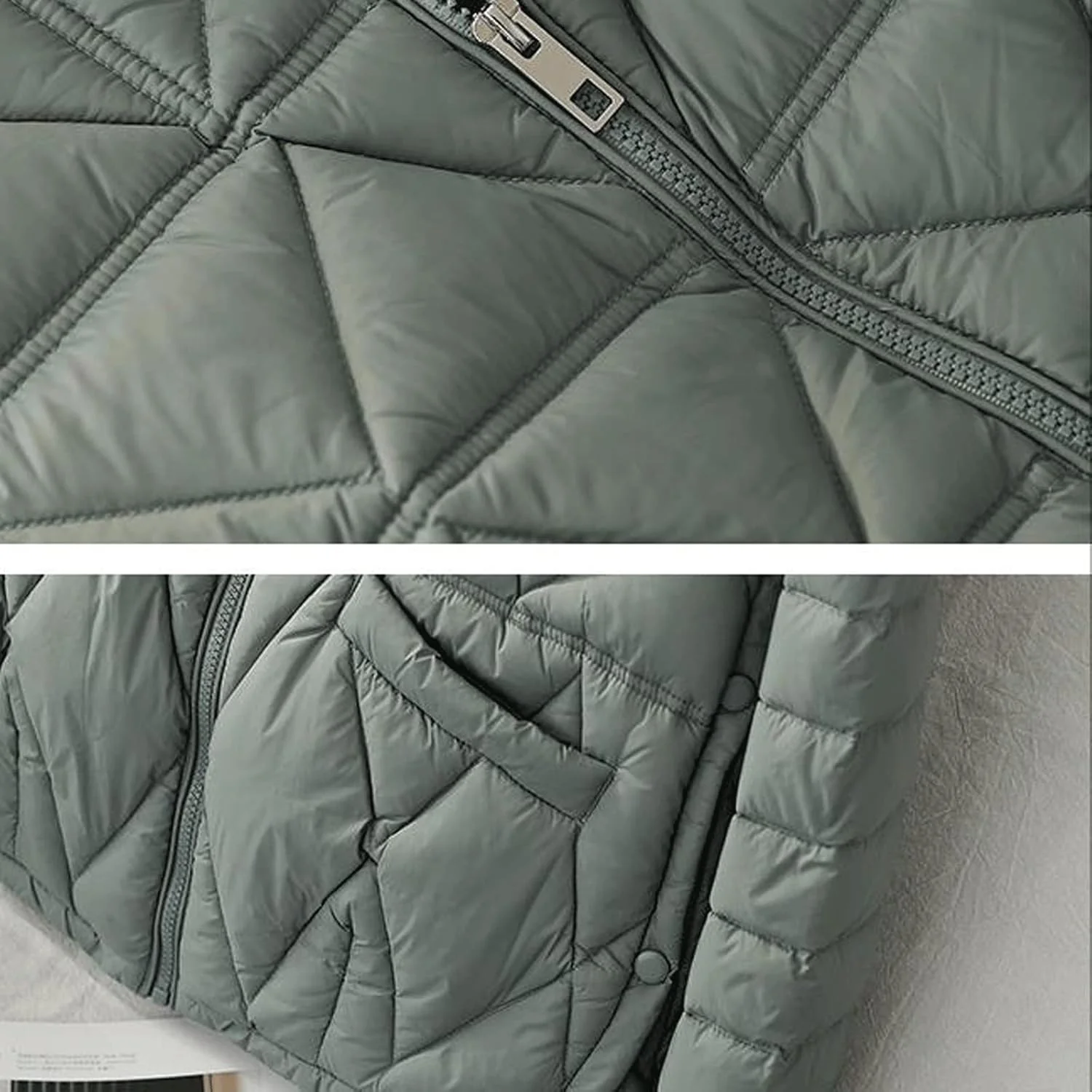 HBEIDAHUANG ژاکت زنانه زمستانی سبک و نازک، ژاکت کوتاه زنانه با 90% پر اردک سفید، کت یقه ایستاده گرم و گشاد مناسب خیابان (رنگ: آبی تیره، سایز: S)