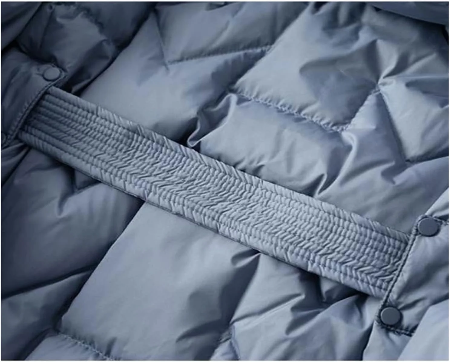 HBEIDAHUANG ژاکت زنانه پایین زمستانی ژاکت های پایین اردک زنانه فوق العاده سبک کت بلند نازک با کمربند پاییز گاه به گاه تونیک باریک پارکا (رنگ: Hortel، سایز: S)