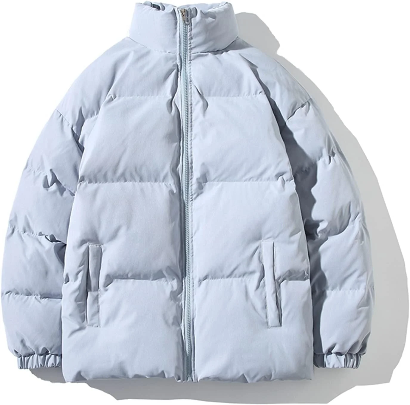 HBEIDAHUANG ژاکت پایین زنانه، استایل خیابانی، سایز بزرگ، یقه ایستاده، ژاکت زمستانی گرم زنانه، پارکای رنگ ثابت، کت های زمستانی غیر رسمی زنانه (رنگ: آبی تیره، سایز: سایز چینی XXXL) HBEIDAHUANG ژاکت پایین زنانه، استایل خیابانی، سایز بزرگ، یقه ایستاده، ژاکت زمستانی گرم زنانه، پارکای رنگ ثابت، کت های زمستانی غیر رسمی زنانه (رنگ: آبی تیره، سایز: سایز چینی XXXL)