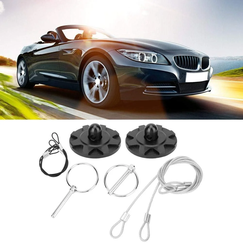 قفل پین کاپوت Qii lu، کیت لوازم جانبی قفل پین کاپوت اسپرت مسابقه ای خودرو از جنس آلومینیوم بیلت CNC یونیورسال