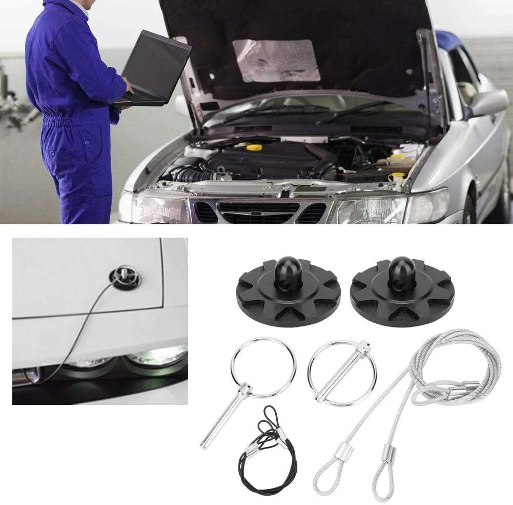 قفل پین کاپوت Qii lu، کیت لوازم جانبی قفل پین کاپوت اسپرت مسابقه ای خودرو از جنس آلومینیوم بیلت CNC یونیورسال