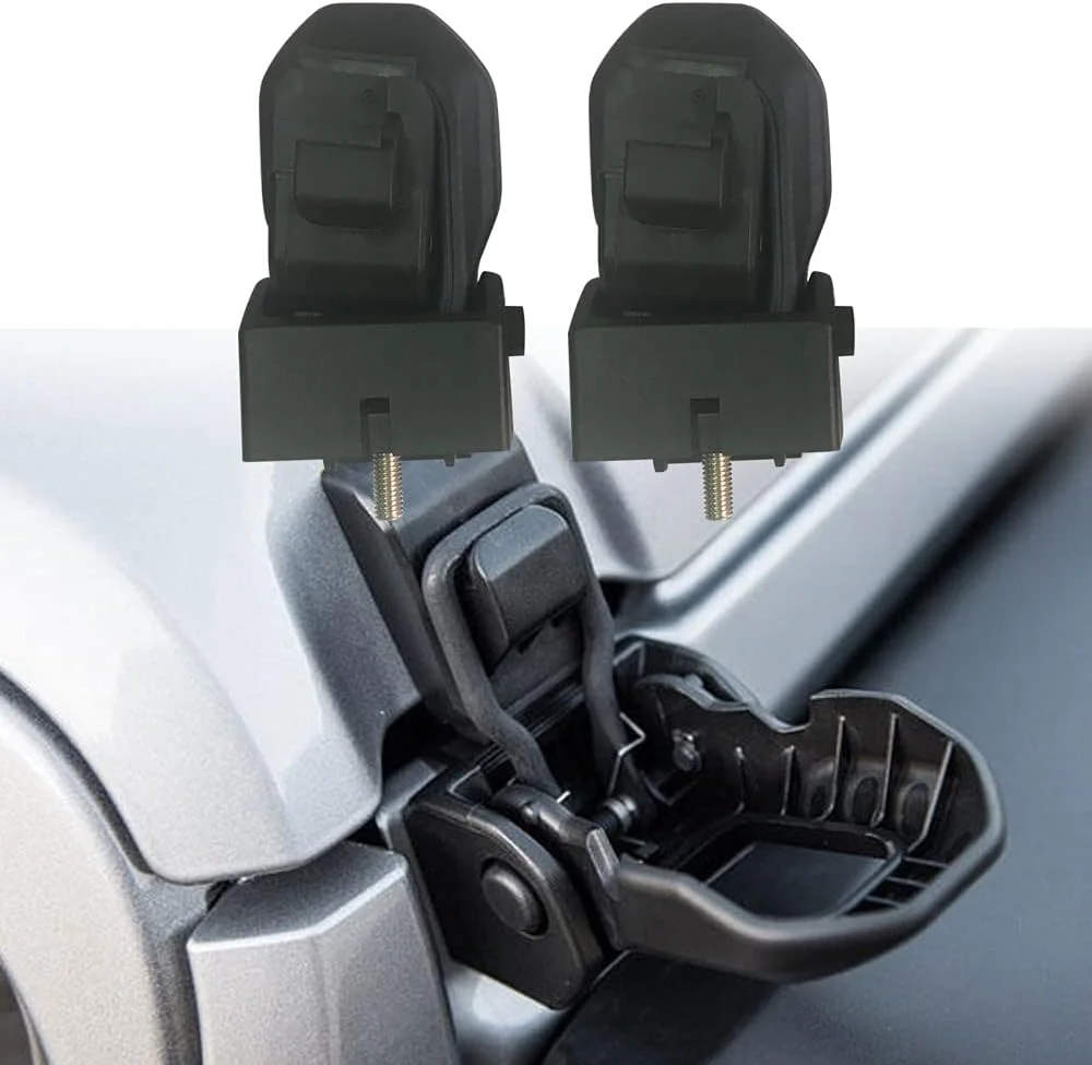 قفل کاپوت SXMA، کیت قفلبندی، لوازم جانبی بیرونی برای جیپ رانگلر JL مدل 2018-2022، آفرود، مشکی، ABS (یک جفت) قفل کاپوت SXMA، کیت قفلبندی، لوازم جانبی بیرونی برای جیپ رانگلر JL مدل 2018-2022، آفرود، مشکی، ABS (یک جفت)