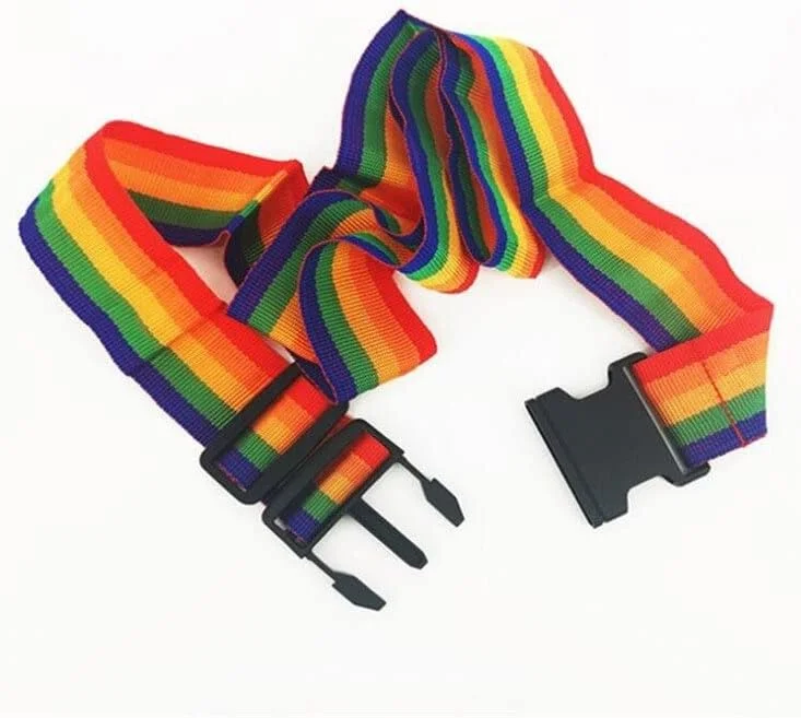 سولد اوت 2 عدد بند چمدان قابل تنظیم، کمربند ضربدری بسته‌بندی، چمدان مسافرتی، قفل نایلونی، بند سگکی، کمربندهای بار، لوازم جانبی کیف کمپینگ (بسته 2 عددی)