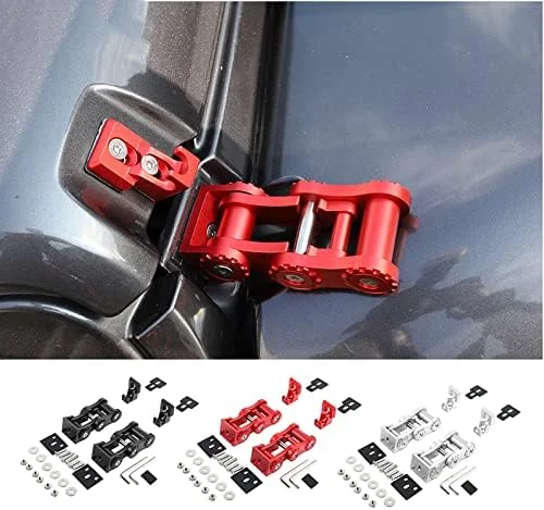 قفل کاپوت آلومینیومی SJWMXN مناسب برای رانگلر JL JLU 2018-2021 و گلادیاتور JT، لوازم جانبی جایگزین قفل کاپوت کامیون