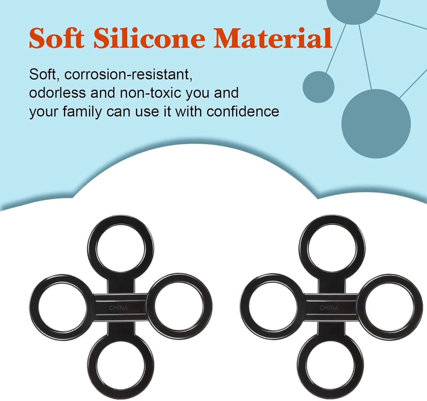 نگهدارنده بند غواصی سیلیکونی، کیت قفل غواصی، 12 عدد گیره پلاستیکی جهانی غواصی، نگهدارنده لوله بند ماسک غواصی، لوازم جانبی قطعات یدکی اتصال