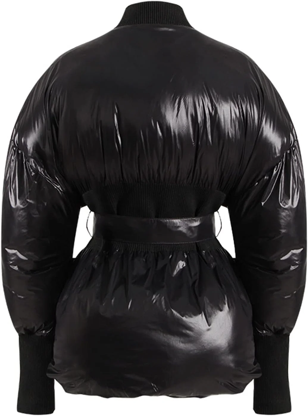 HBEIDAHUANG ژاکت پایین زنانه، ژاکت پارکای پفی زنانه سفید، کت حبابی پفی گرم زمستانی، کت کمربنددار، لباس بیرونی (رنگ: Hortel، سایز: L)