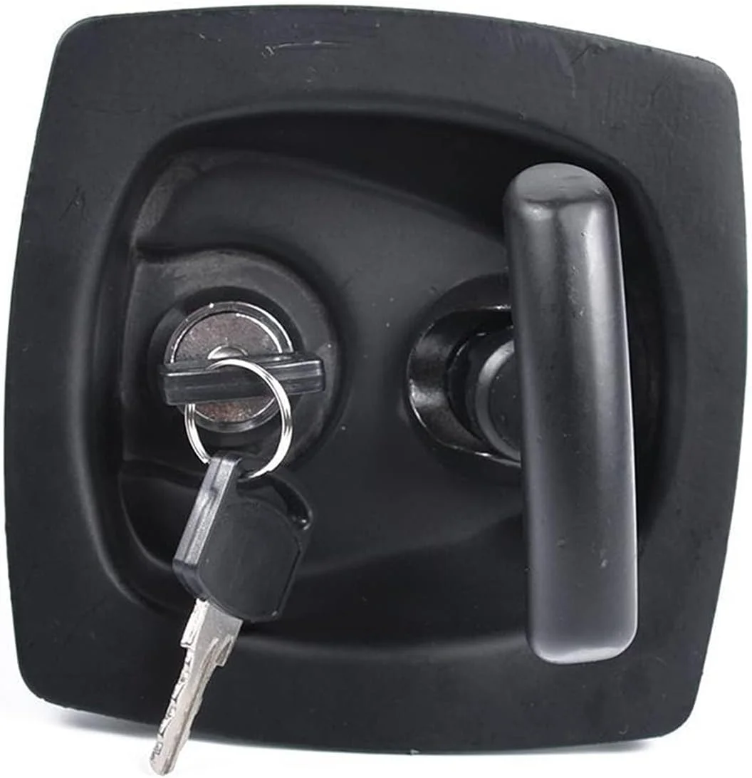 دستگیره قفل تاشو توکار مدل T برای جعبه ابزار تریلر، قفل های جعبه ابزار نوع T، لوازم جانبی و قطعات خودرو (رنگ: مشکی) Leunlee دستگیره قفل تاشو توکار مدل T برای جعبه ابزار تریلر، قفل های جعبه ابزار نوع T، لوازم جانبی و قطعات خودرو (رنگ: مشکی) Leunlee