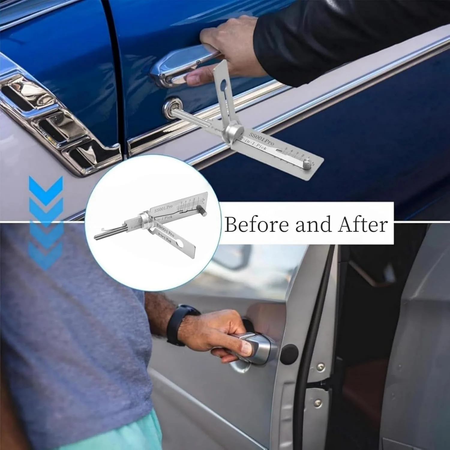 ابزار قفل بازکنی حرفه ای SS001، کیت قفل بازکنی 2 در 1 و رمزگشای کلید اصلی، ابزار قفل بازکنی استیل ضد زنگ برای مبتدیان، قفل های تمرینی برای قفل بازکنی، ست قفل بازکنی برای قفل های درب خودرو و شیاردار ابزار قفل بازکنی حرفه ای SS001، کیت قفل بازکنی 2 در 1 و رمزگشای کلید اصلی، ابزار قفل بازکنی استیل ضد زنگ برای مبتدیان، قفل های تمرینی برای قفل بازکنی، ست قفل بازکنی برای قفل های درب خودرو و شیاردار