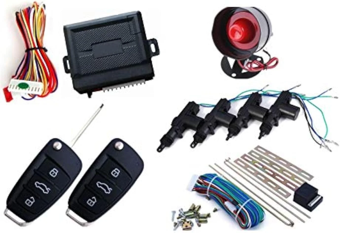 قفل مرکزی خودرو به همراه سیستم دزدگیر ورود بدون کلید برای انواع خودروها - 1 عدد