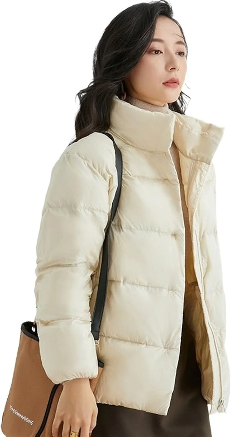 HBEIDAHUANG ژاکت زنانه زمستانی، ژاکت زیپ دار، کت حرارتی گشاد و بزرگ، تاپ غیر رسمی فوق العاده سبک (رنگ: Hortel، سایز: L)