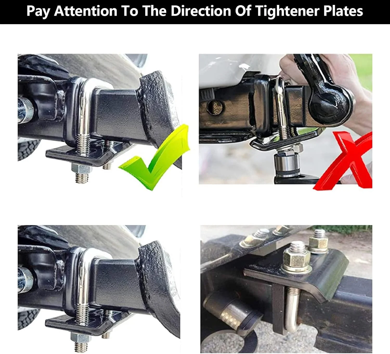 تثبیت کننده ضد لرزش NAWOKEENY برای دهانه های 1.25 و 2 اینچی، تثبیت کننده ضد لرزش گیره یدک کش، قفل دهانه مربعی ضد شل شدن، کیت نگهدارنده ضد لرزش برای گیره های بکسل کامیون ها، خودروهای شاسی بلند و RV ها