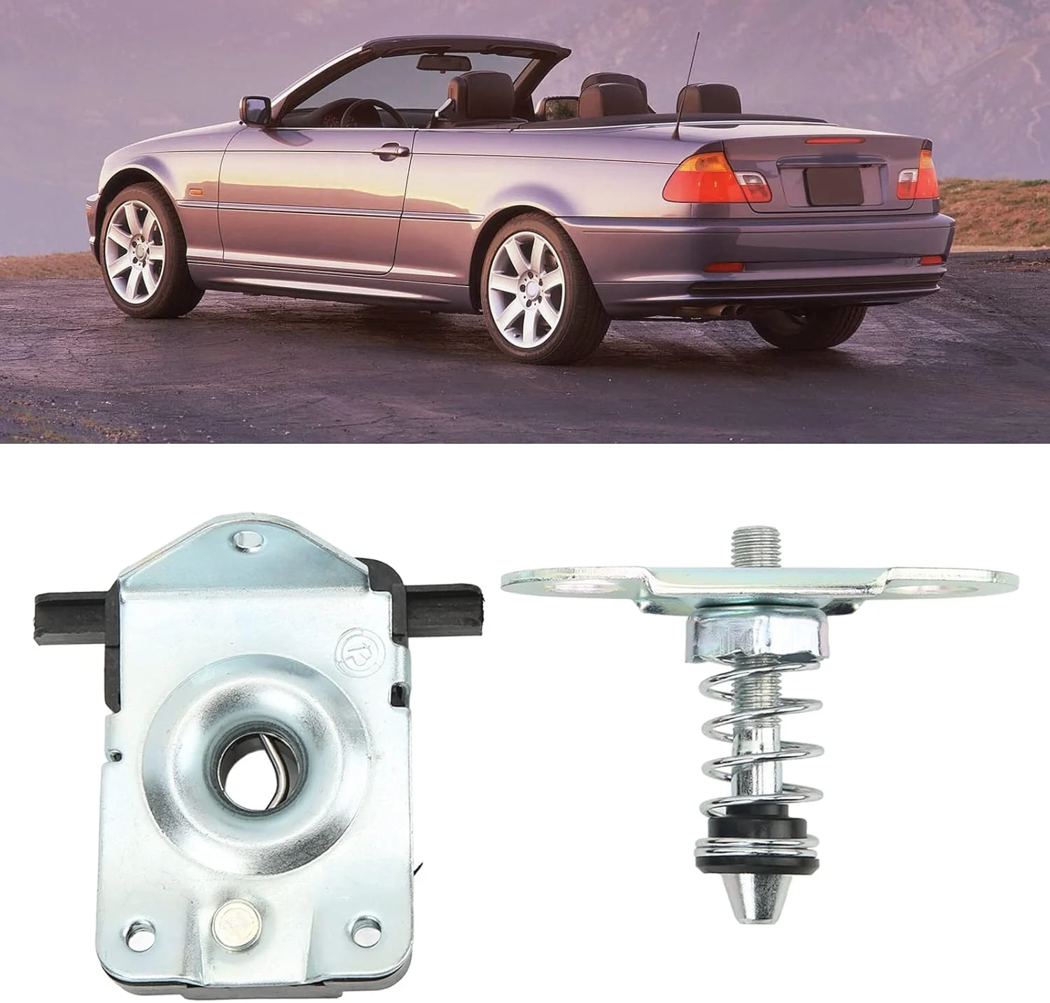 کیت قفل کاپوت NDNCZDHC، 2 عدد قفل پایین و بالا، کیت قفل کاپوت 51238229807، 51238203859، 51238185738 لوازم جانبی خودرو جایگزین برای 323i 325i 328i