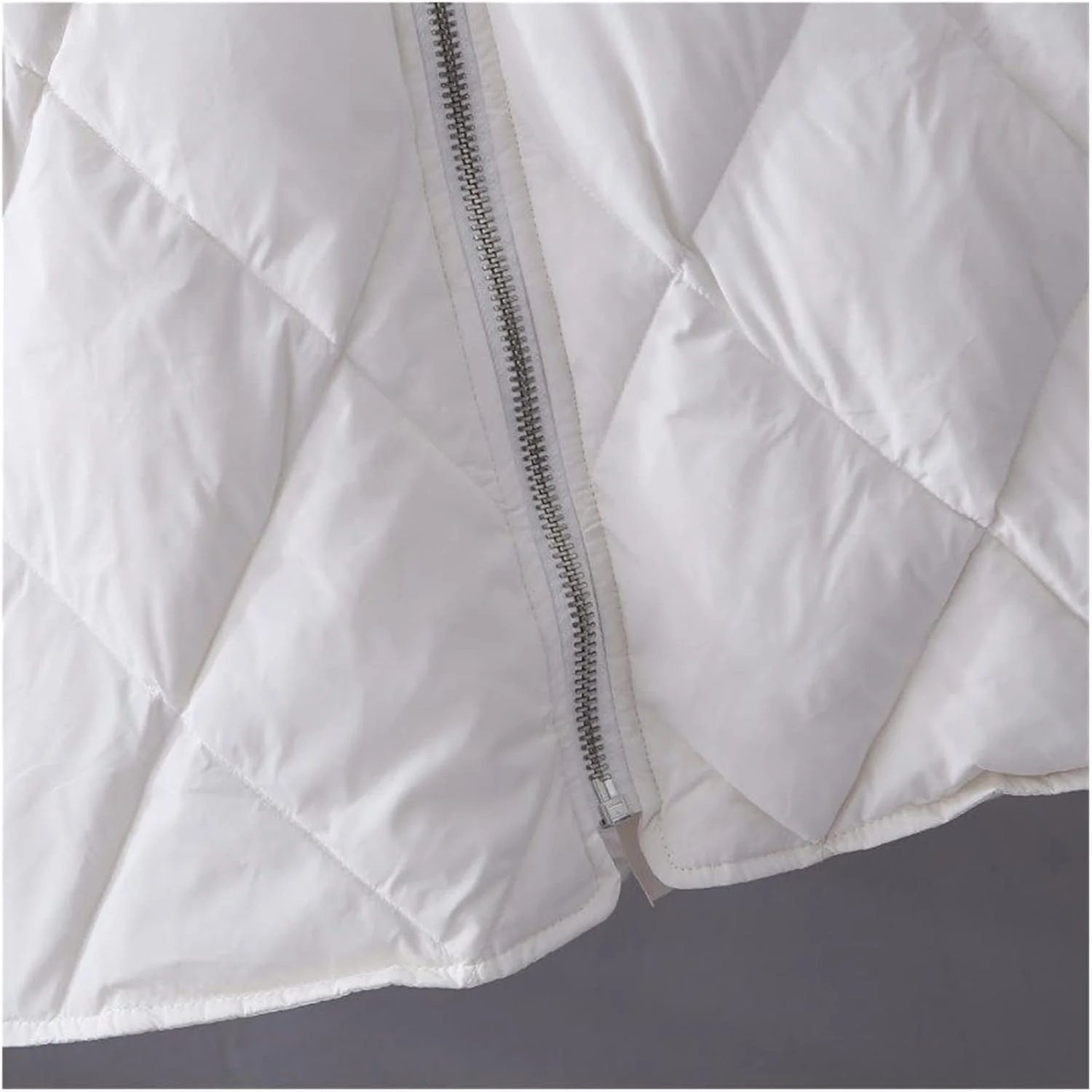 کت پفی زنانه HBEIDAHUANG، کت پنبه‌ای ضخیم و بلند زمستانی، مناسب بهار، پاییز و زمستان (رنگ: Hortel، سایز: XL)