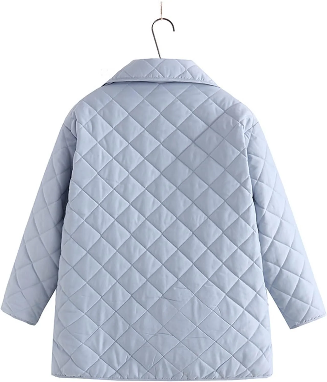 کت زنانه HBEIDAHUANG پاییزه زمستانه سایز بزرگ یقه برگردان جیب دار گرم ژاکت پنبه ای گشاد کت پفی