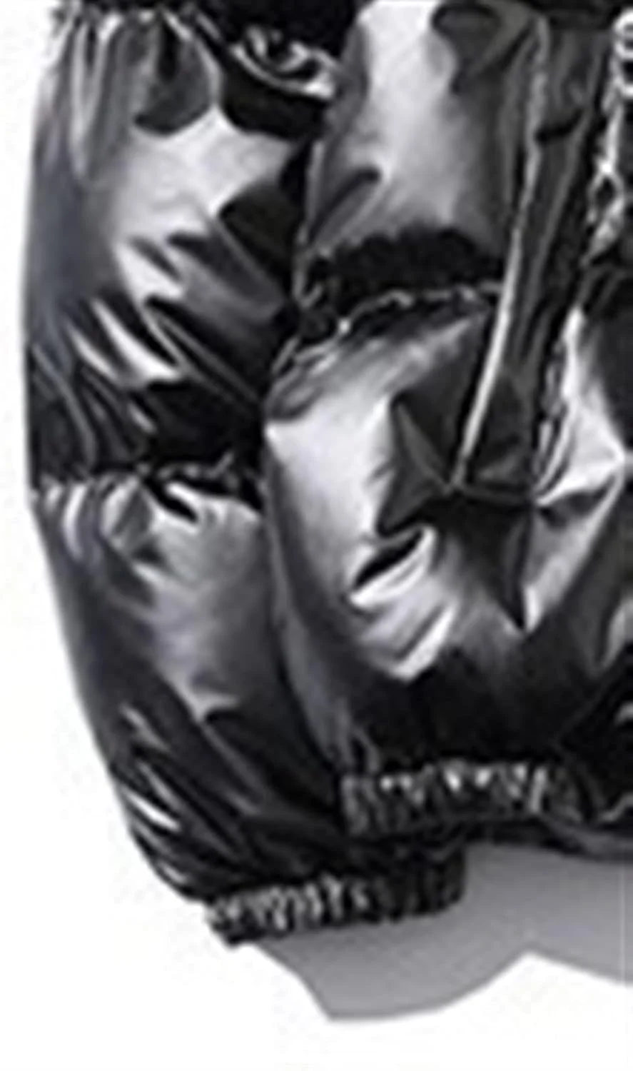 HBEIDAHUANG ژاکت پایین زنانه، کت پافر زنانه، ضد آب براق، گشاد، ضخیم، گرم، کت پنبه‌ای پایین (رنگ: Hortel، سایز: XL)