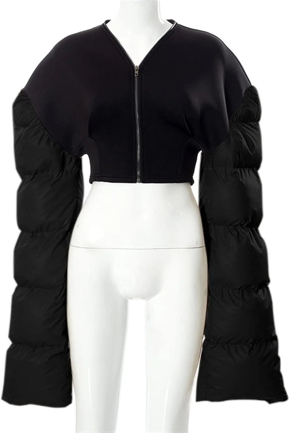HBEIDAHUANG ژاکت پایین تنه زنانه، کت های پفی حبابی، ژاکت ضخیم گرم پایین تنه، کت کوتاه زنانه، لباس های خیابانی سایز بزرگ (رنگ: Hortel، سایز: L)