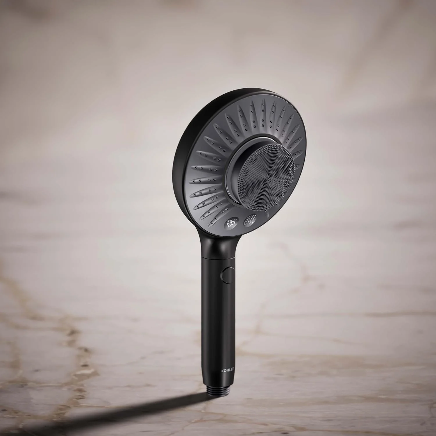 دوش دستی دو کاره KOHLER K-28682-Y-BL SpaViva با دستگاه پاک کننده همه کاره، 2.5 GPM، مشکی مات دوش دستی دو کاره KOHLER K-28682-Y-BL SpaViva با دستگاه پاک کننده همه کاره، 2.5 GPM، مشکی مات