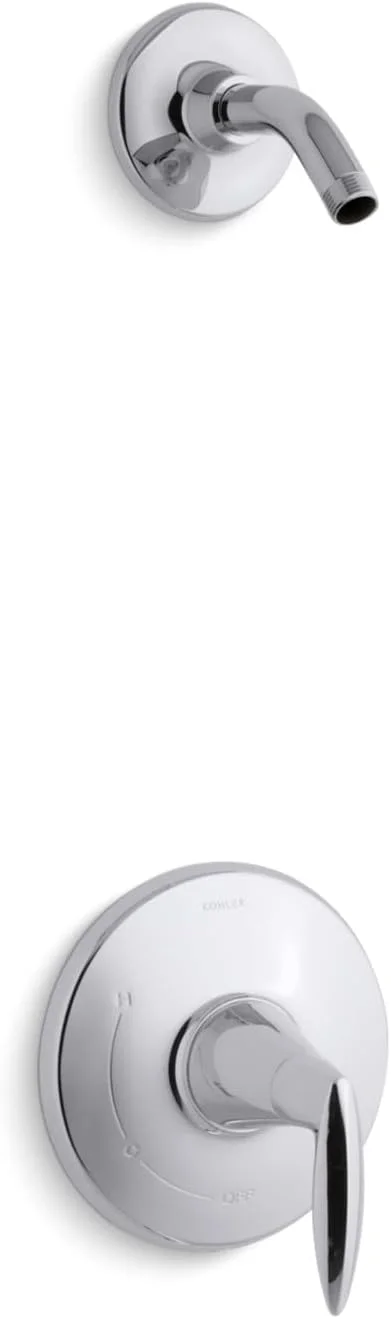 Kohler TLS45106-4-CP K-TLS45106-4CP ALTEO Rite-Temp Shower Valve Trim with Lever Handle, Less showerhead Polished Chrome