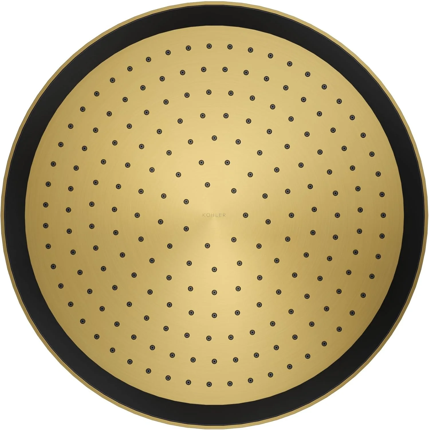 KOHLER 26292-2MB Statement Round 14" Single-Function Rainhead, One-Spray Rain Shower Head, Rainfall Shower Head, 2.5 GPM, Vibrant Brushed Moderne Brass KOHLER 26292-2MB Statement Round 14" Single-Function Rainhead, One-Spray Rain Shower Head, Rainfall Shower Head, 2.5 GPM, Vibrant Brushed Moderne Brass