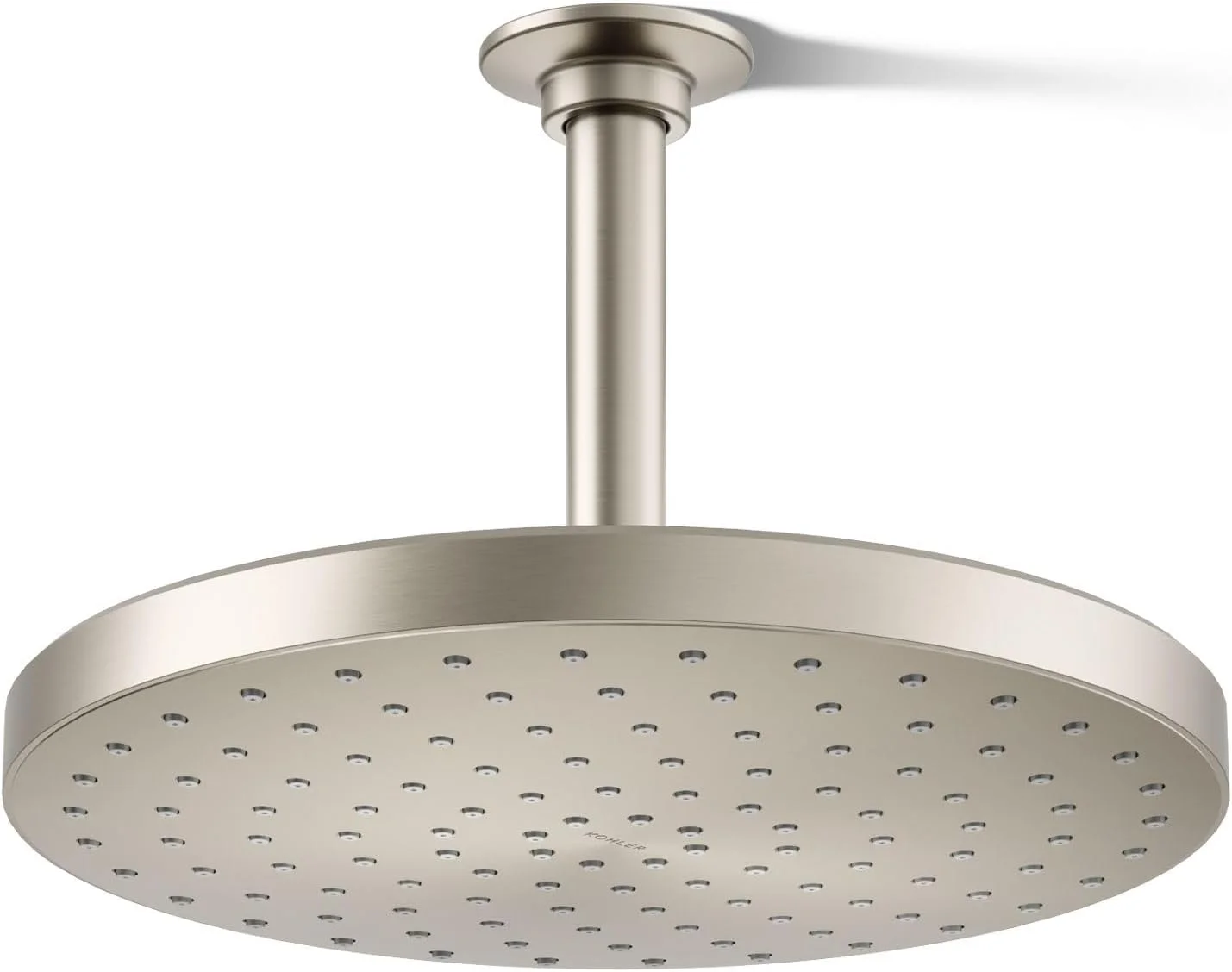 سردوش بارانی تک کاره 10 اینچی Kohler 76465-Y-BN Awaken، 9.5 لیتر در دقیقه، نیکل برس خورده پر جنب و جوش سردوش بارانی تک کاره 10 اینچی Kohler 76465-Y-BN Awaken، 9.5 لیتر در دقیقه، نیکل برس خورده پر جنب و جوش