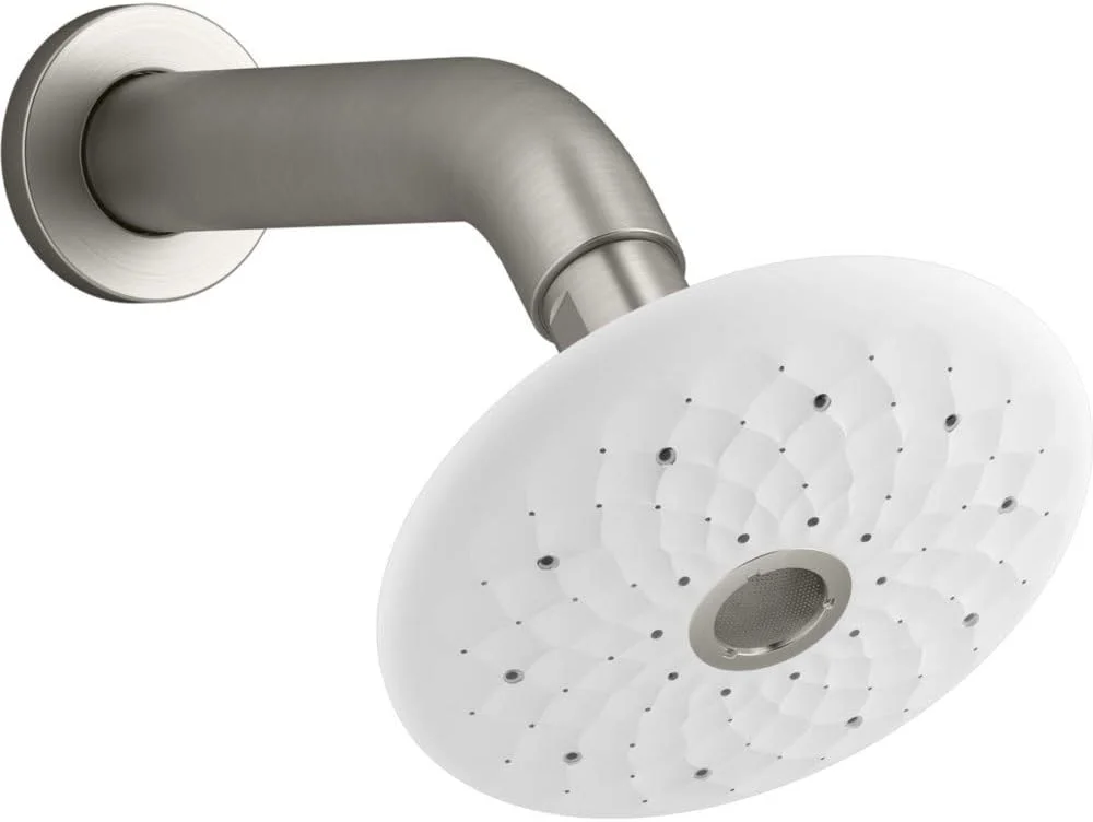 سردوش چند منظوره KOHLER K-72597-BN Exhale B120 با جریان 2.0 Gpm، نیکل برس خورده براق سردوش چند منظوره KOHLER K-72597-BN Exhale B120 با جریان 2.0 Gpm، نیکل برس خورده براق